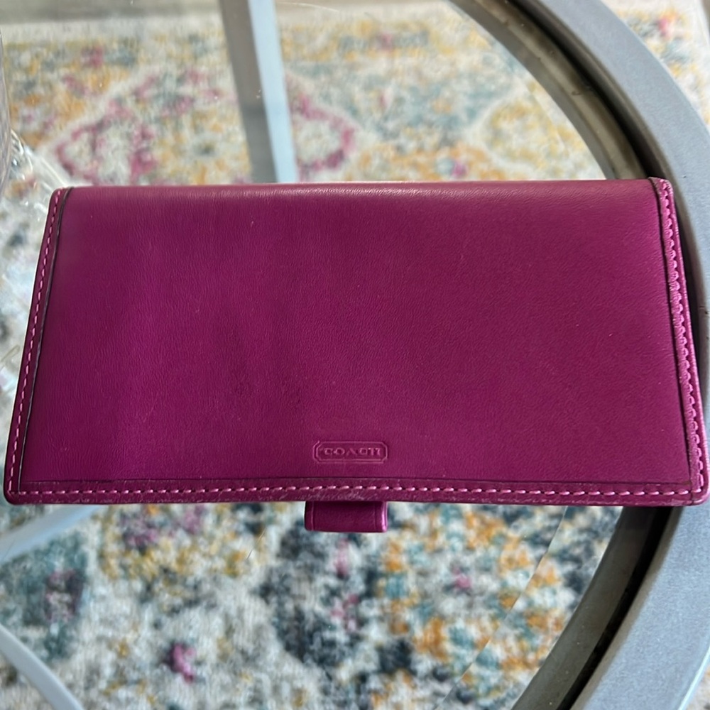 Coach Checkbook Cover